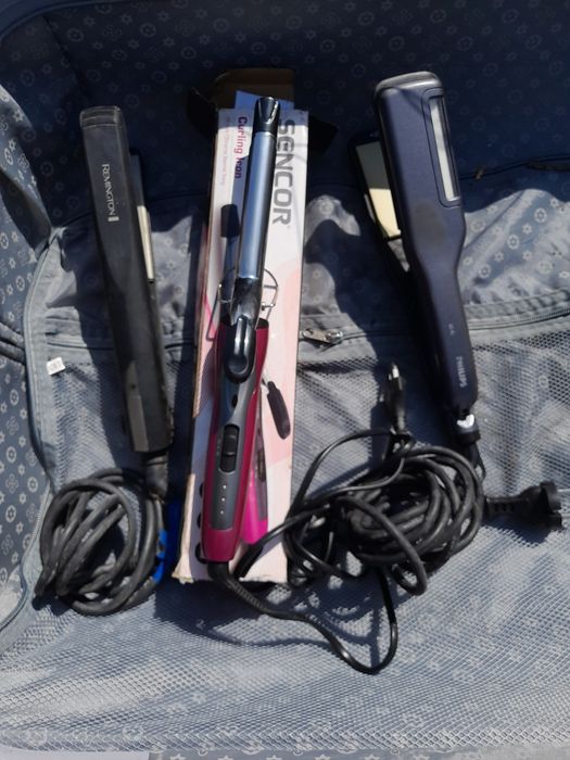 Ondulator și 2 placi de par