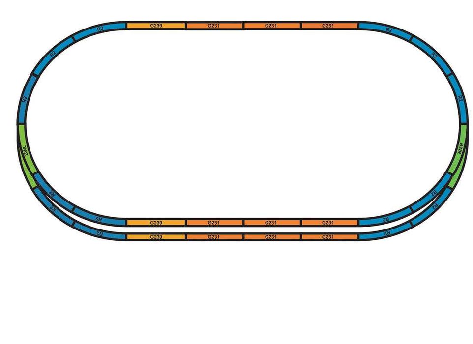 Set sine PIKO A-track cu terasament