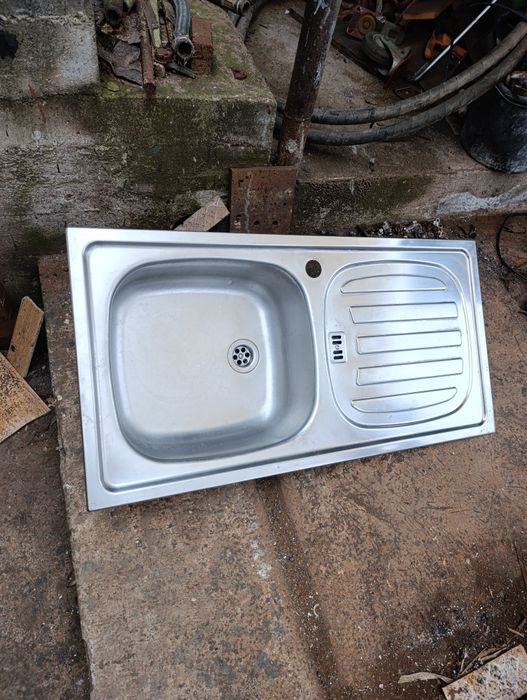 Chiuvetă de inox bucătărie 86x43 cm