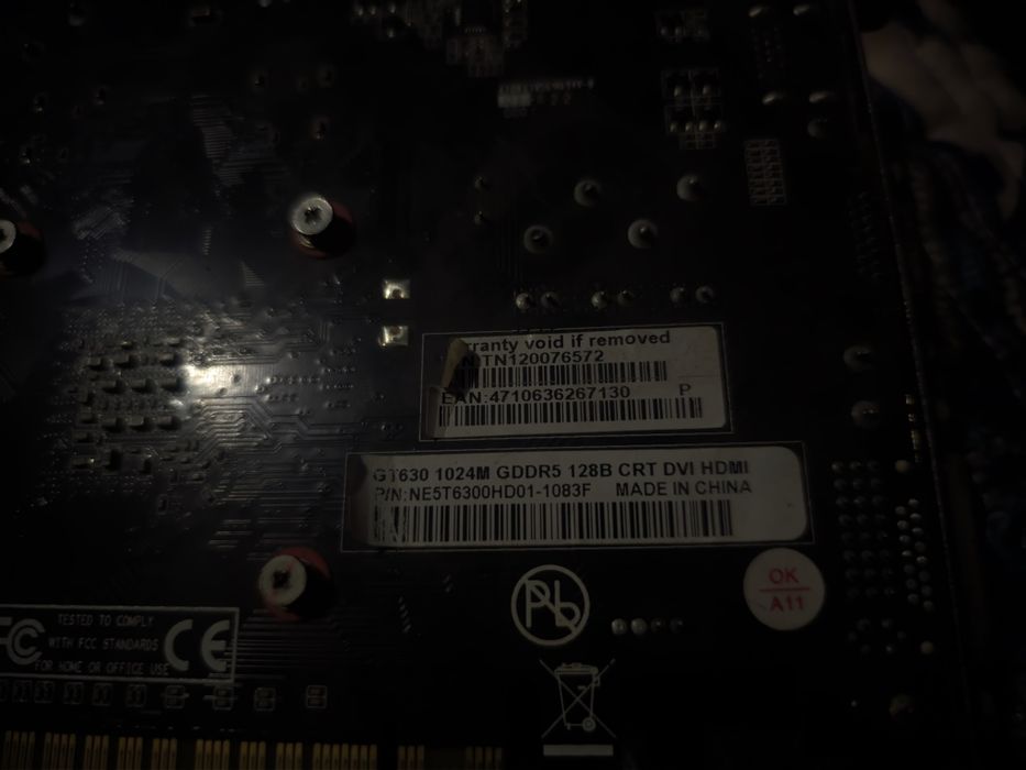 Продам видеокарту Palit GeForce GT 630 1GB