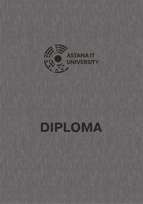 книга диплом Astana IT  University diplom
