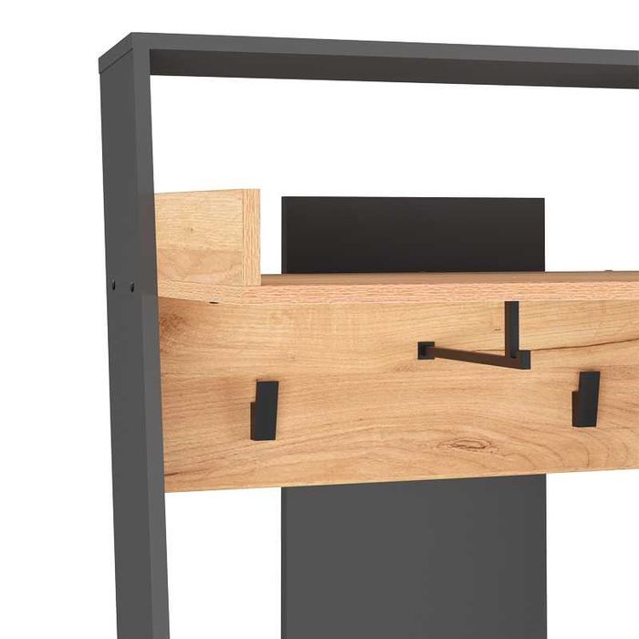 Мебел за антре, Sciove, Антрацит, Бял, Пдч, 70х40х200см.