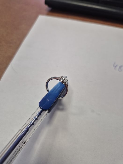 Пръстен с диамант 3.5гр. 18 Кт