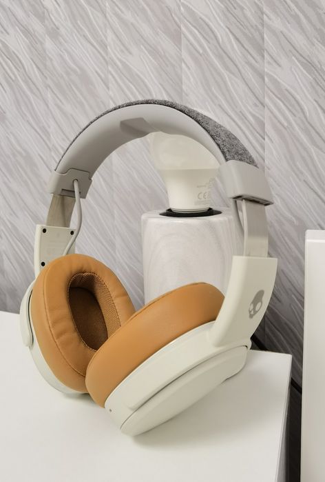 Безжични слушалки с микрофон Skullcandy - Crusher Wireless Gray/Tan