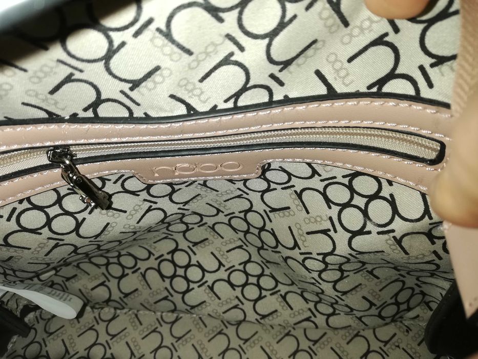 Geanta NOBO roz somon soft pink originala, medie, piele ecologica