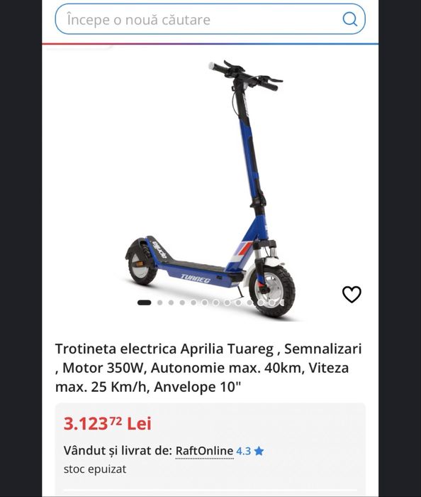 Trotineta electrica aprillia touareg