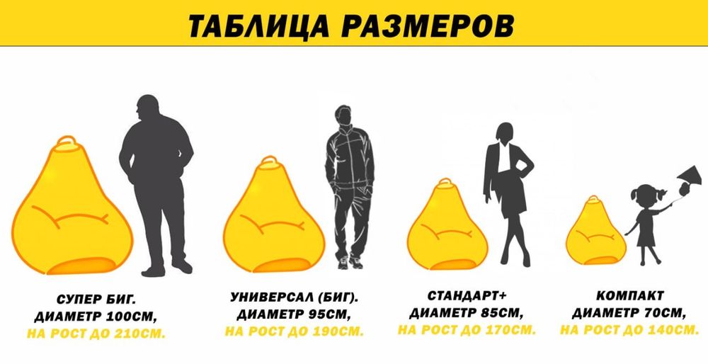 Кресло мешок - бинбег мягкий пуф кресло груша.