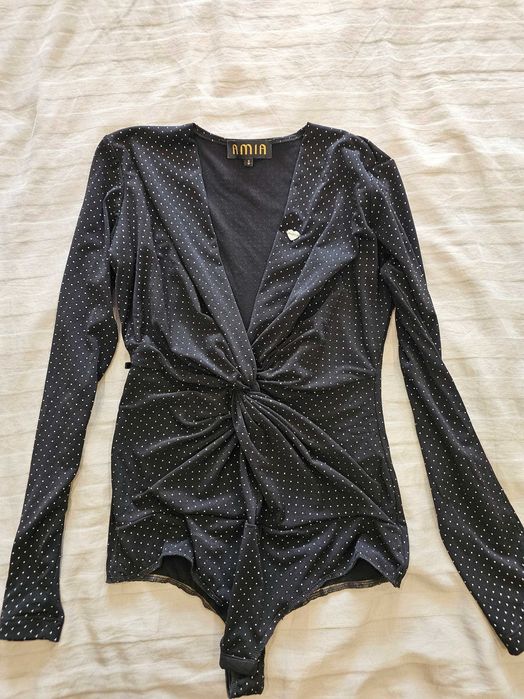 Елегантно боди AMIA на точки – размер S