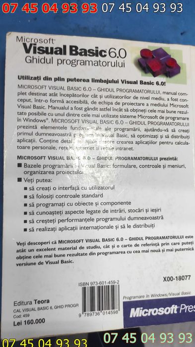 carte carti visual basic 6.0 930 pagini