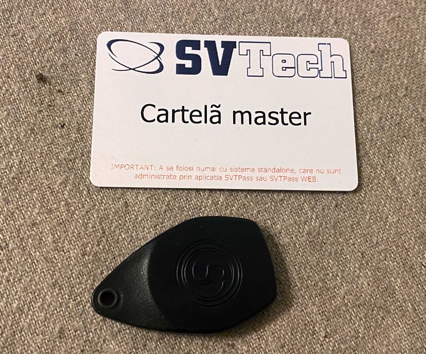 Controler acces RFID SVTech XSTAL cu card master si tag cheie