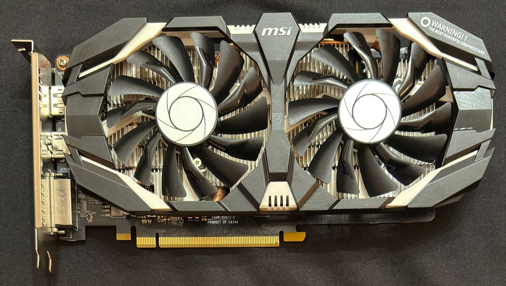 ТОП състояние Видео карта MSI GeForce GTX 1060 6GT OCV1 GDDR5