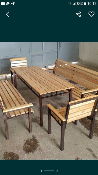 Продаю .дачную качелю и дачный стол стул