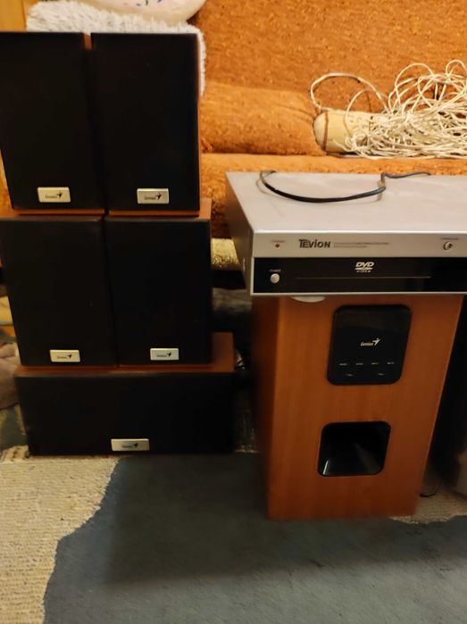 Sistem audio 5.1 +receiver cu telecomanda+subwoofer