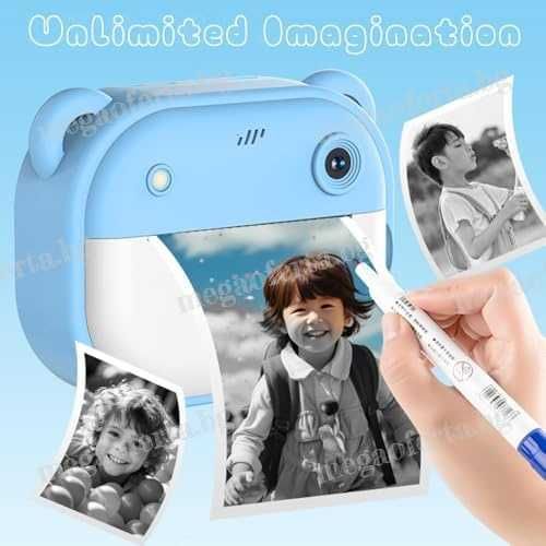 Детски Фотоапарат камера с незабавен печат и функции „Направи си сам“