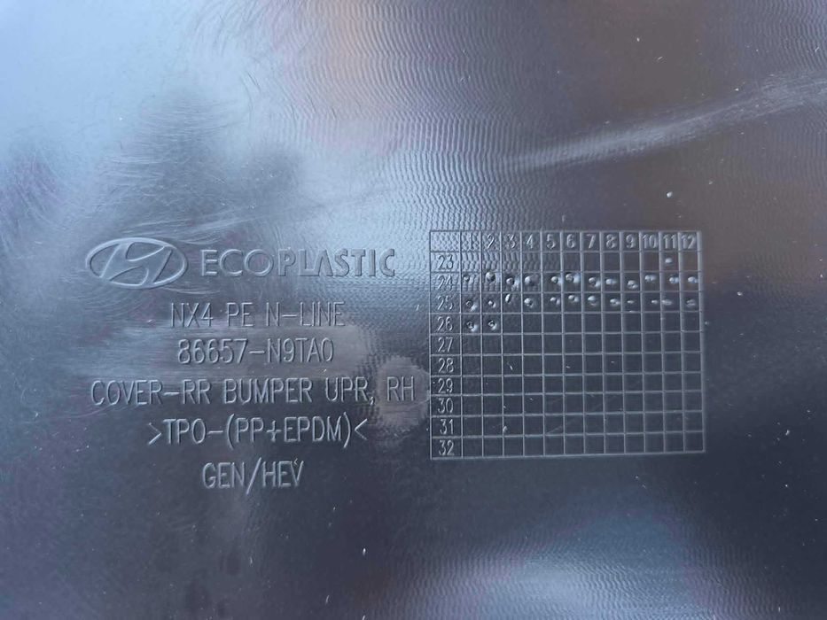Задна броня за HYUNDAI TUCSON 2024-2026 (капак десен)