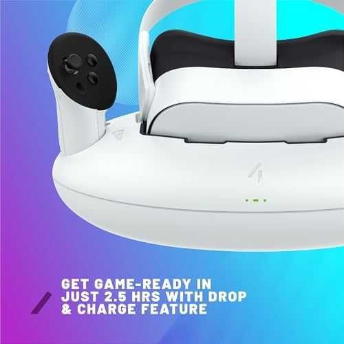 Нова Стойка и зарядна станция Quest 3S Touch Plus 1800mAh игри геймъри