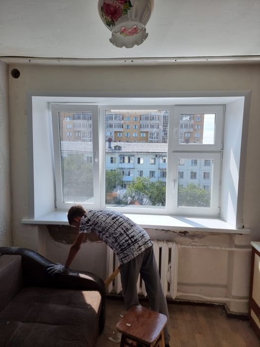 Окна откосы подоконник сетки балконы