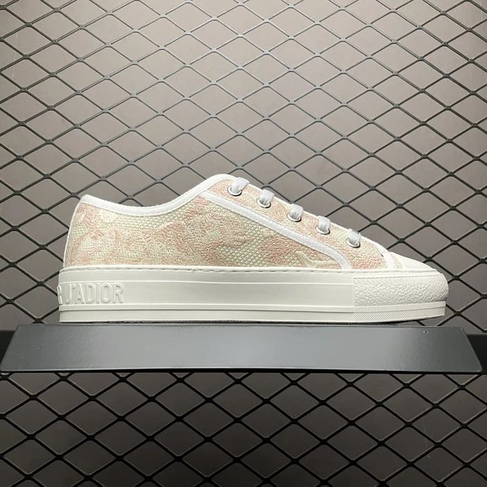 CD Walk'n'Dior Sneaker "Pink Toile de Jouy Embroidery"