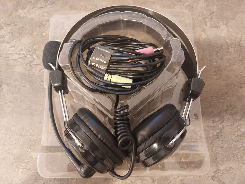 Casti audio A4Tech cu microfon PC noi calculator jocuri Gaming