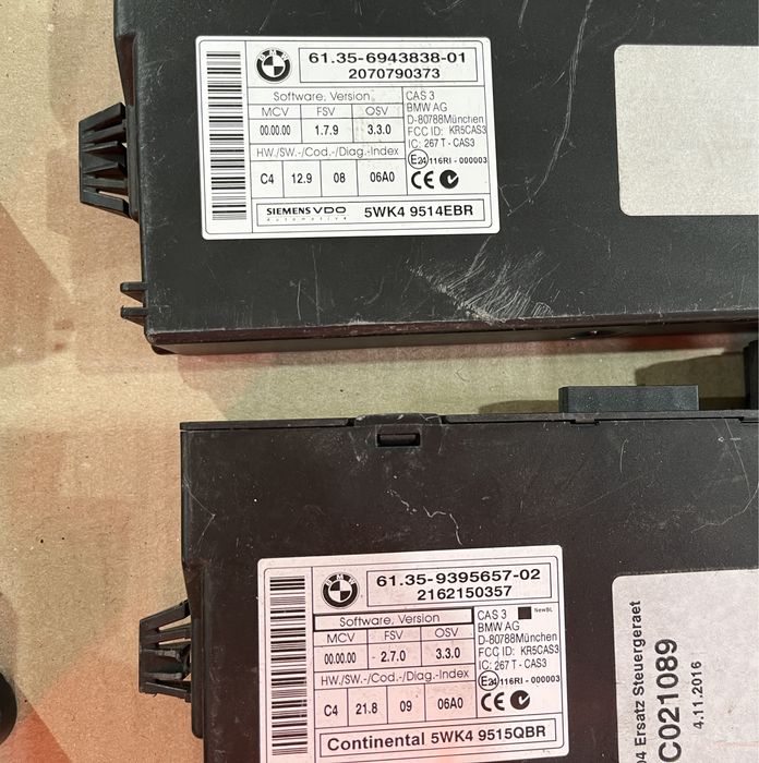 Modul / Calculator control confort CAS 3 BMW