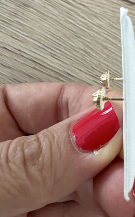 Cercei copii aur 14k Fluturasi dantelati