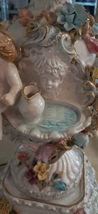 Настолна порцеланова лампа Capodimonte