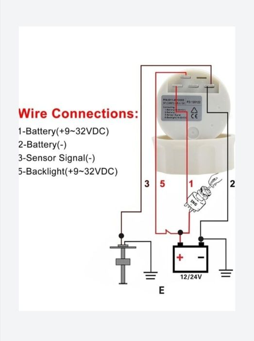 Indicatoare combustibil+senzor 50,40,35 cm 27,5 cm,150 mm,225 mm, 100m