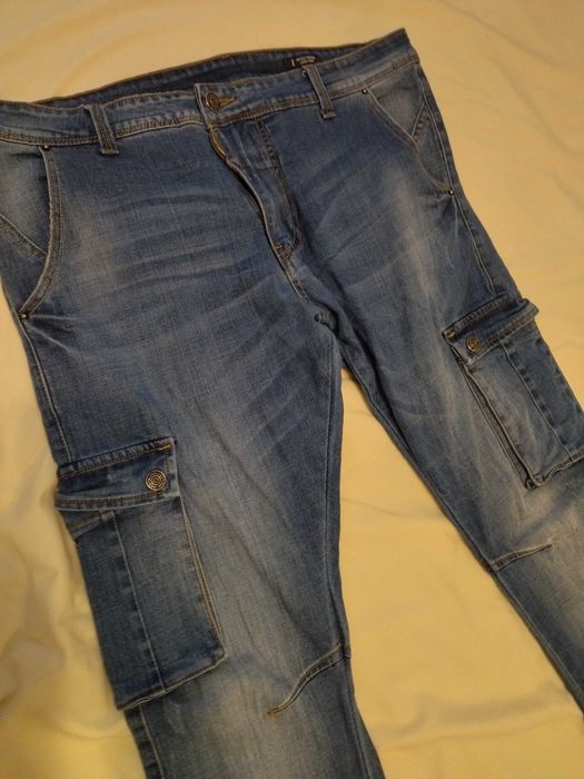 Pantaloni lungi barbati blugi Denim originali