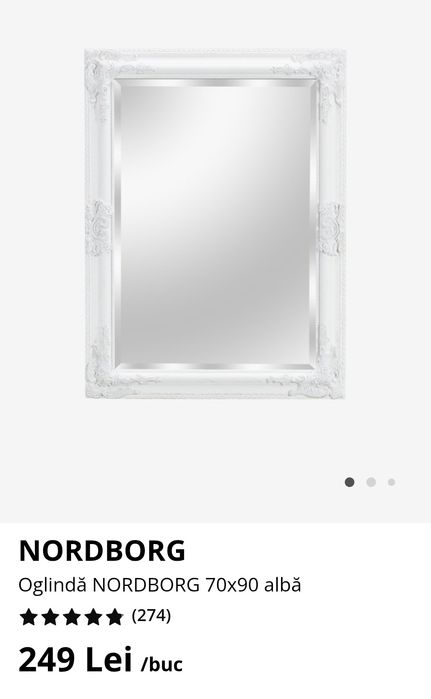 Oglinda Nordborg 70x90 Jysk