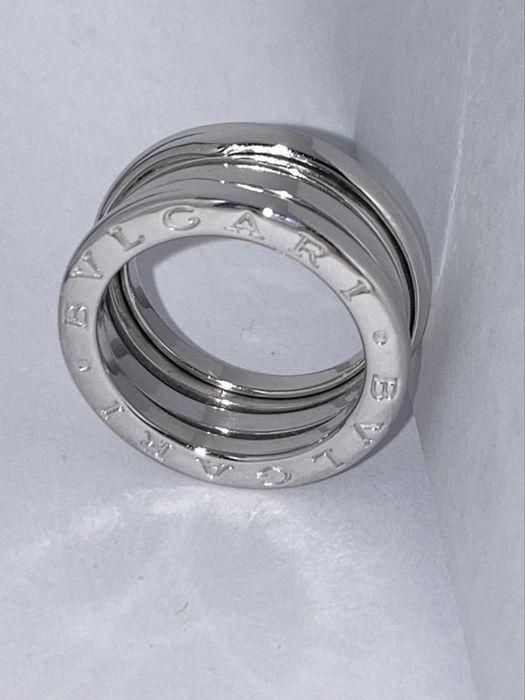 Inel aur alb 18kt.BULGARI B01.