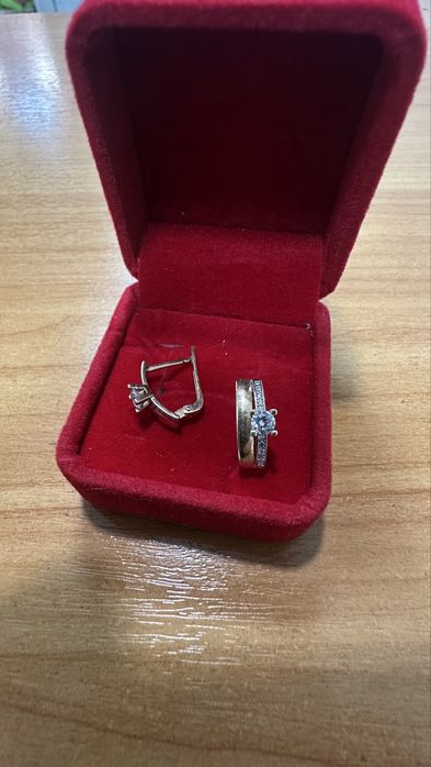 Золото сережки кольца