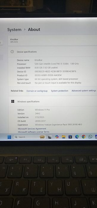 Продаеться ноутбук  Dell xps 9315 .