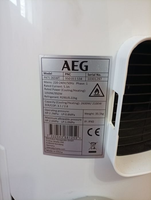 Vând aer condiționat portabil AEG