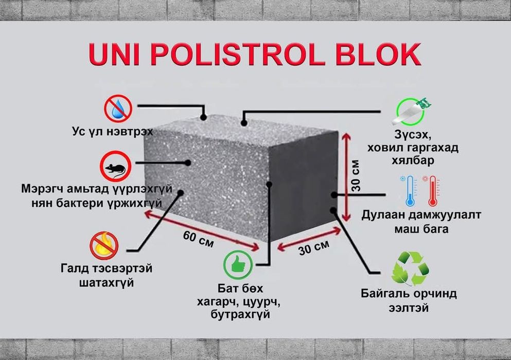 Polistrolblok maxsuloti