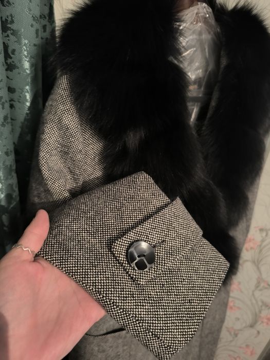 Пальто S-M ткан твид