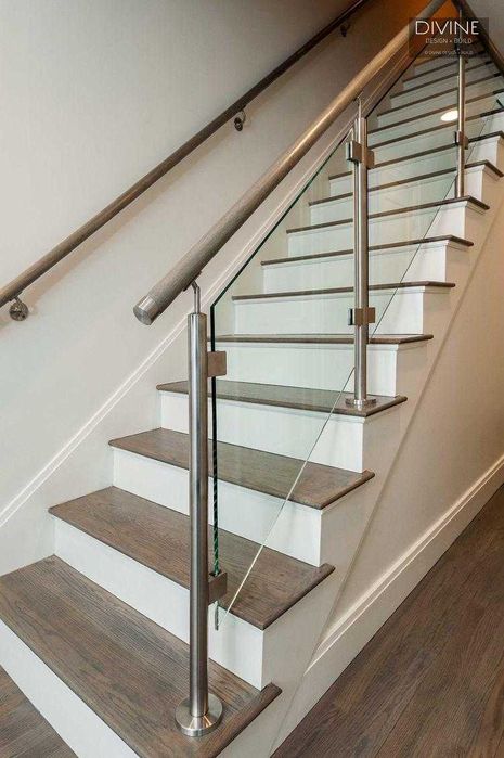 Balustrada de sticla cu inox