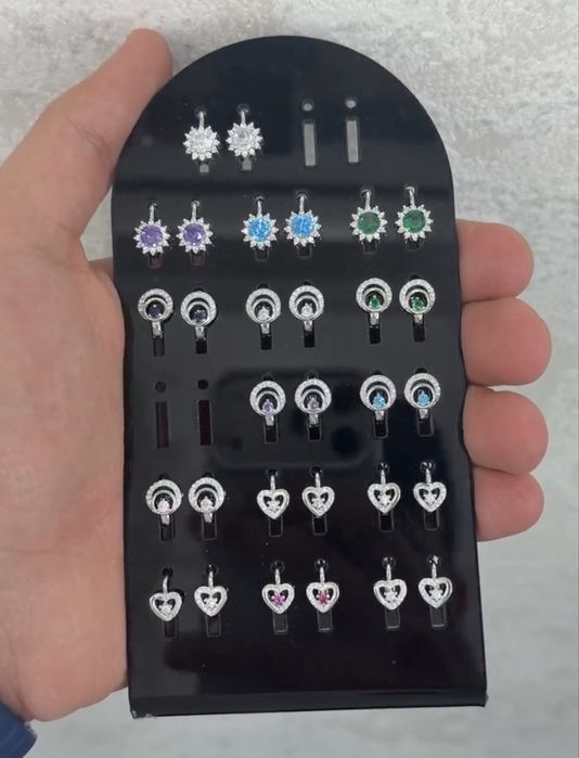 сережки серебро 925