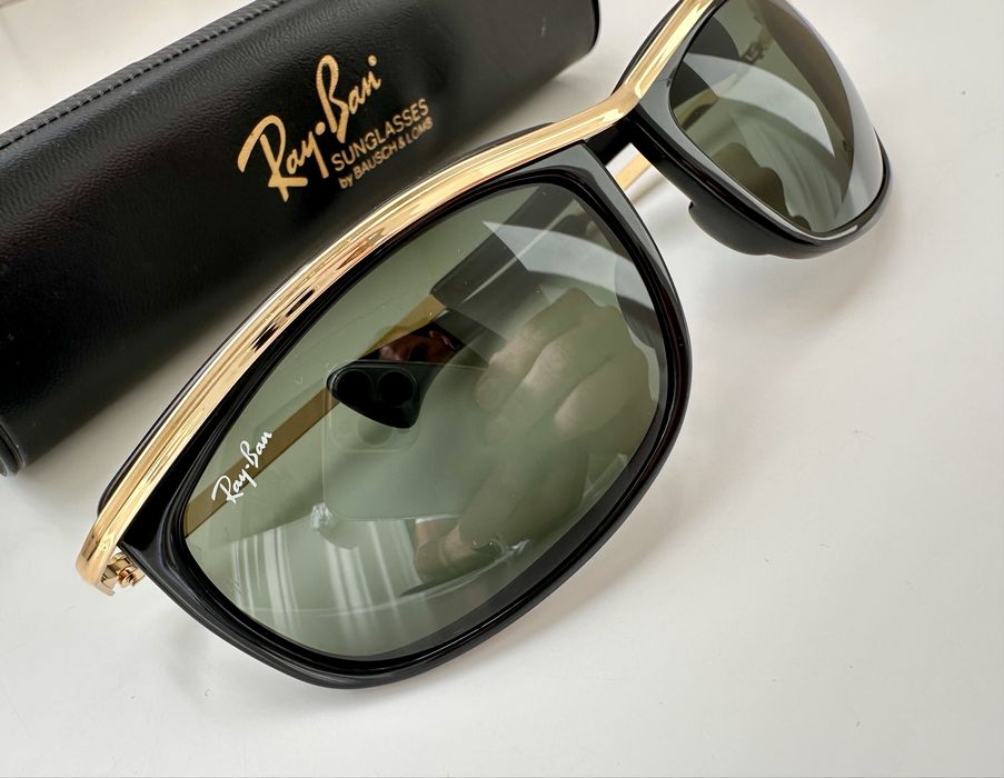 Ray-Ban B&L USA Vintage XL – 60мм G15 стъкло, черно/златно, ТОП състояние