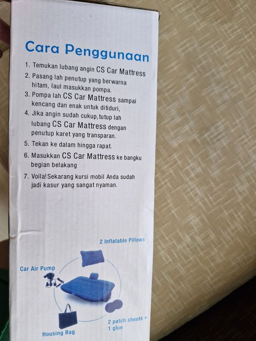 Saltea gonflabila pentru masina
