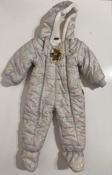 Комбинезон зимний для девочки 6-9 месяцев