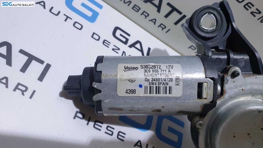 Motoras Stergator Stergatoare Geam Sticla Luneta Hayon Haion Portbagaj Volkswagen Passat B6 Break Combi 2005 - 2010 Cod 3C9955711A 53032812 53844887 [D0256]