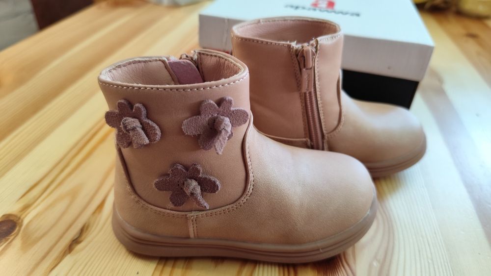 Cizme îmblănite copii Apawwa Pink