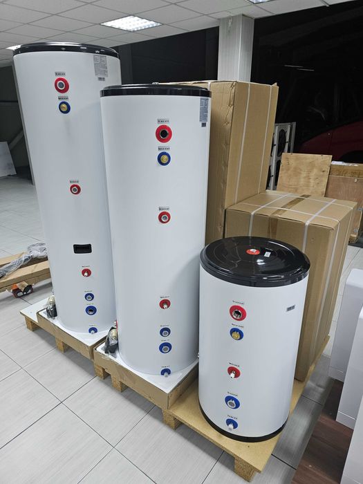 Неръждаем буферен съд 300 литра с 25 метра серпентина