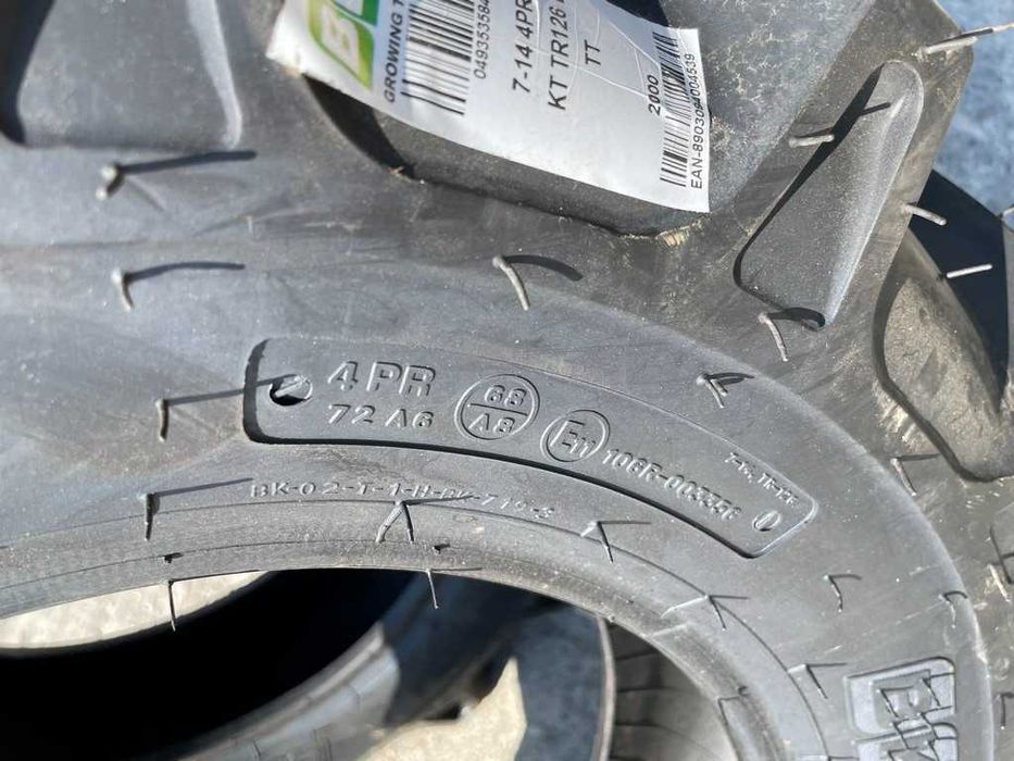 7-14 cauciucuri noi cu 4 pliur marca BKT cu garantie