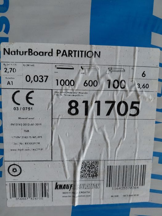 Vata minerală din lană de rocă Knaufinsulation