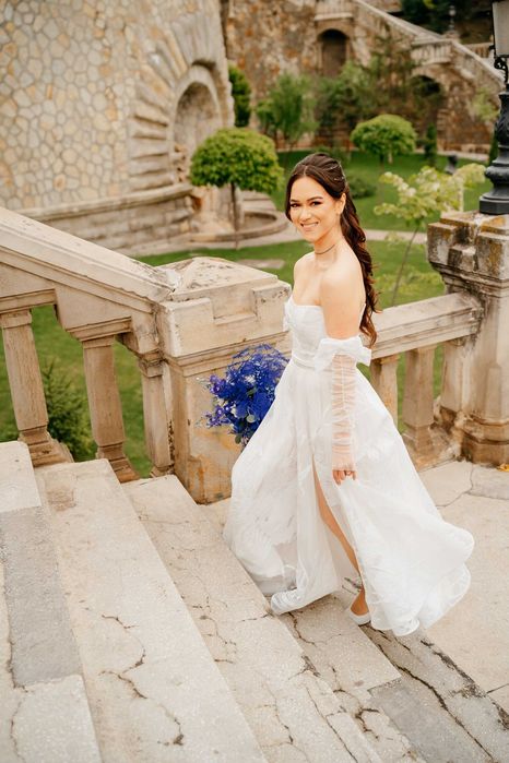 Rochie mireasă Sonia - Sophie by Elena Zbârnea + voal + mănuși