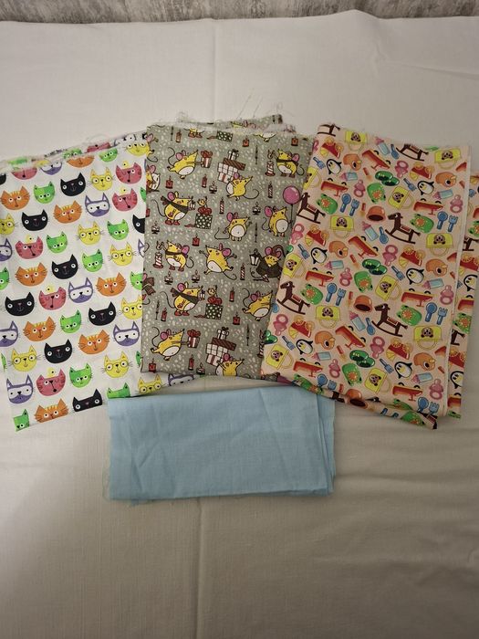 Продаю отрезы хлопковой ткани миткаль