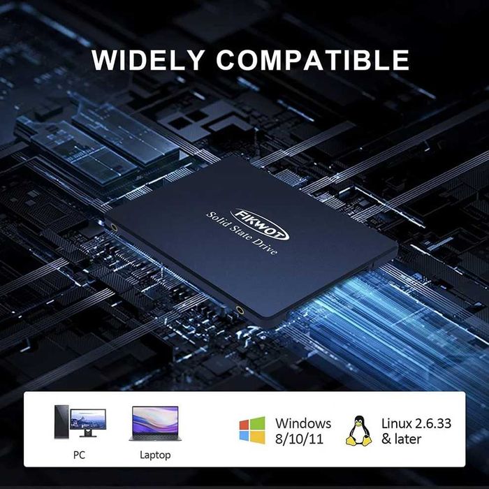 Memorie SSD Fikwot 4TB SATA III 6Gb/s 3D NAND TLC Flash PC/LAPTOP/PS4