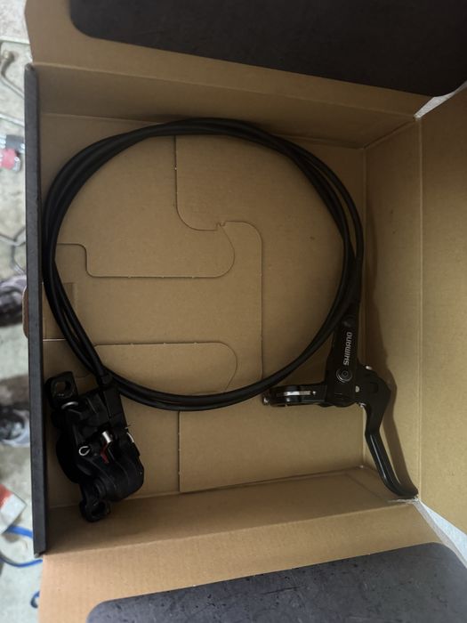 Комплект предна и задна дискови хидравлични спирачки shimano mt-500