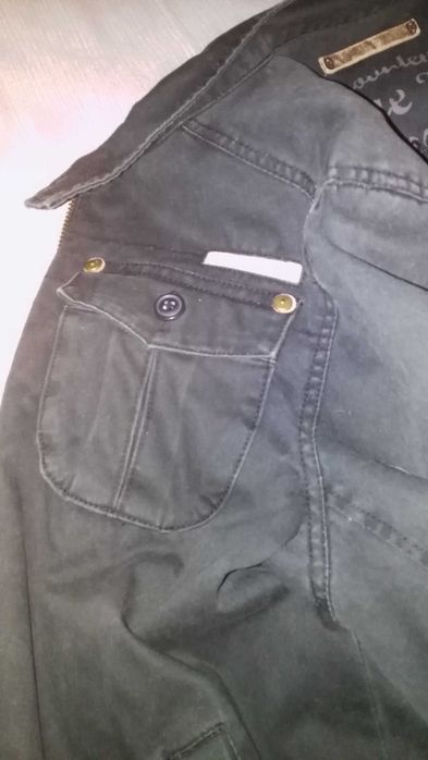 Geaca blugi FOX Marime M stare foarte buna + Tricou 100%Bumbac Verde